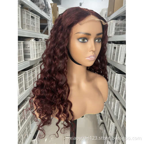Mayqueen Wholesale HD Transparent Swiss Lace Wigs loose wave Human Hair Lace Frontal Wigs For Black Women Brazilian Virgin Hair